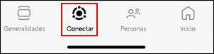 imagen de la barra de navegación, con la conexión resaltada
